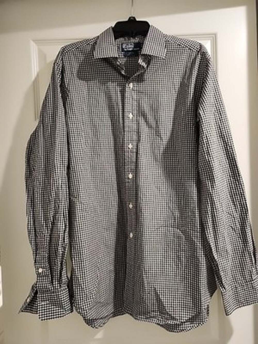 Polo Ralph Lauren Dress Shirt Men’s XL Checkered black white Long Sleeve